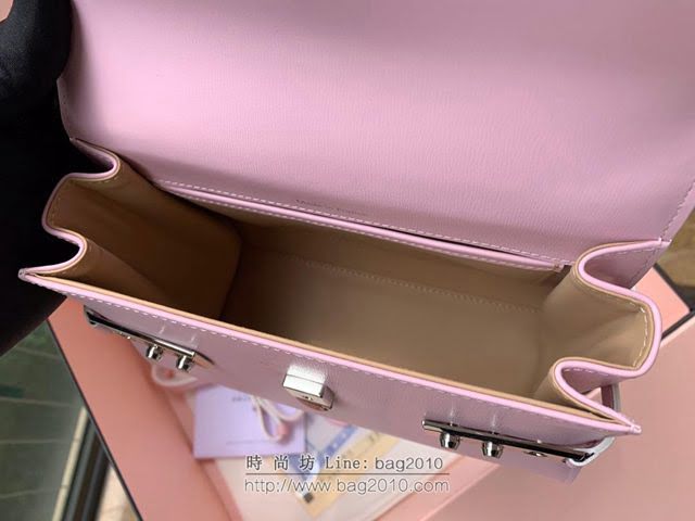 DELVAUX女包 比利時品牌 Tempete手袋 柔軟牛皮 德爾沃女手提包 Mini號手拎包 TP0020粉  fcs1233